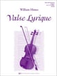 Valse Lyrique Orchestra sheet music cover